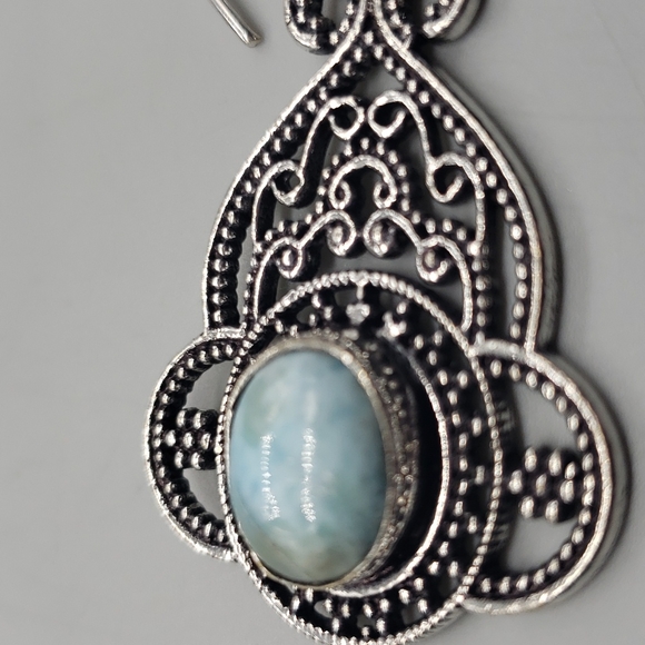 Larimar Earrings - Picture 3 of 9